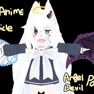 2D Anime Particle Angel / Devil Parts