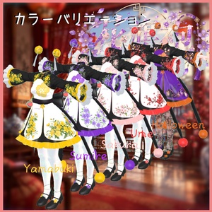 [11アバター対応]花旗袍 FlowerQipao フラワーチャイナドレス 缩略图 3