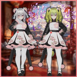 [11アバター対応]花旗袍 FlowerQipao フラワーチャイナドレス 缩略图 7