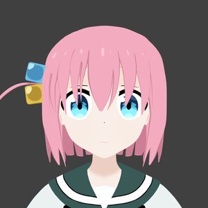 Bocchi 3D model .blend