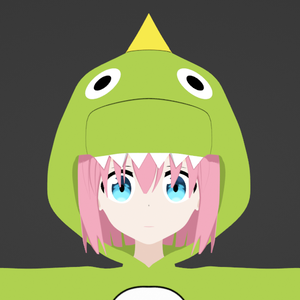 Bocchi dino model 2.0 (blender, fbx, vrm, unity package)