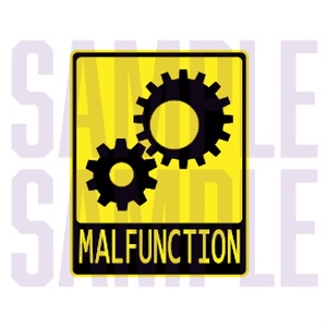 MALFUNCTION　[vrc想定ステッカー]