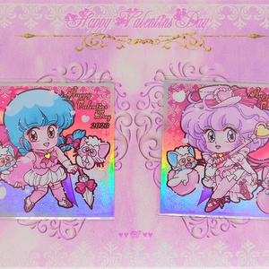 まじょっこりんこシール♥ValentineMAMIキラシール2枚セット♥