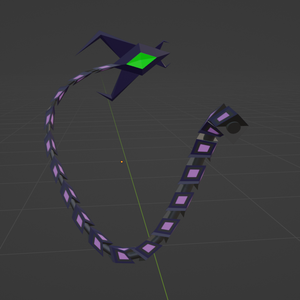 Cybernetic / Mechanical / Robot / Demon Tail 3D Model 