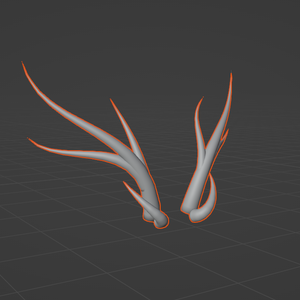[3d Model] Dragon/Demon Horns Type 2
