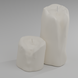 蝋燭（キャンドル）　Candle 3D model（.blend形式）