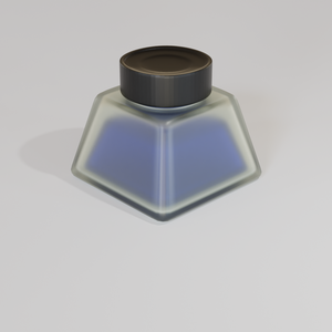 インクボトル　Ink Bottle 3D model（.blend形式）