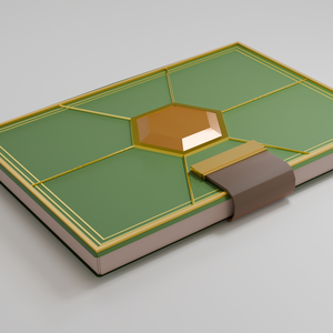 魔導書（マジックブック）　Magic book 3D model（.blend形式）
