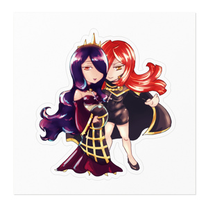⚥Parasoul＆Queen Nancy(pregnant)・パラ母ステッカー