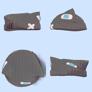 ケモミミ絆創膏ニット帽 (Animal Knit) 缩略图 2