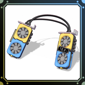 グラボ首掛け扇風機 (GPU NeckHanging Fan)