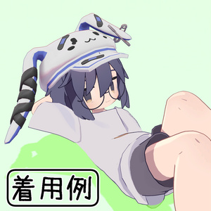 傷心うさ耳帽子 (Heartbroken Bunny-Ear Hat) 缩略图 2