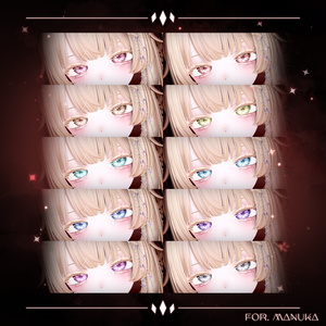 【 6アバター対応 】 Snow Drop Eyes Texture [PSD] 缩略图 13