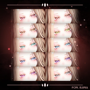 【 6アバター対応 】 Snow Drop Eyes Texture [PSD] 缩略图 17