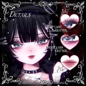 【 2アバター対応 】 Ballet Gothic Make-up Texture [PSD] 缩略图 3