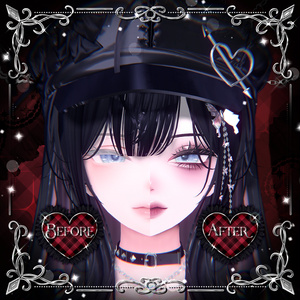 【 2アバター対応 】 Ballet Gothic Make-up Texture [PSD] 缩略图 14