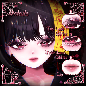 【 2アバター対応 】 Abyss Ghost Make-up Texture [PSD] 缩略图 2