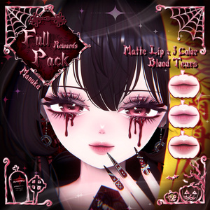 【 2アバター対応 】 Abyss Ghost Make-up Texture [PSD] 缩略图 7