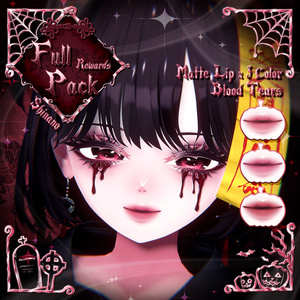 【 2アバター対応 】 Abyss Ghost Make-up Texture [PSD] 缩略图 6