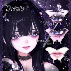 【 2アバター対応 】 Butterfly Fantasy Make-up Texture [PSD] 缩略图 3