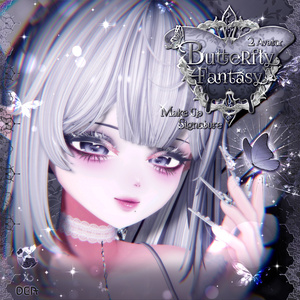 【 2アバター対応 】 Butterfly Fantasy Make-up Texture [PSD] 缩略图 2