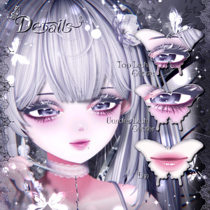 【 2アバター対応 】 Butterfly Fantasy Make-up Texture [PSD] 缩略图 4
