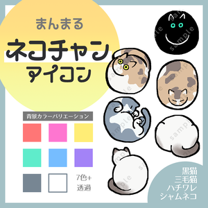 まんまる猫ちゃんアイコン