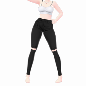 Bottoms Ripped jeans woman - 02 