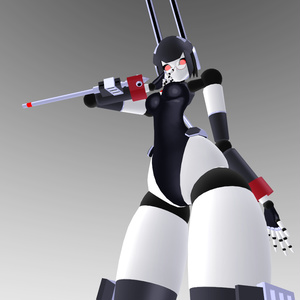 Framedoll Jacqli the Black rabbit