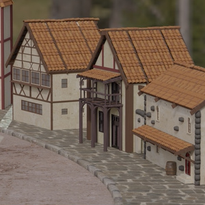 [Unity対応] 町 (中世ヨーロッパ風)