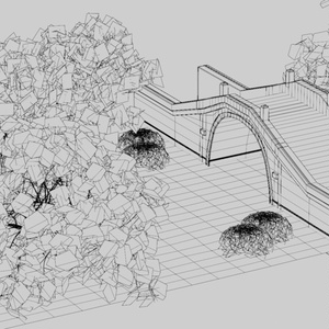 [Unity対応] 3D地形モデル 川と橋 缩略图 5