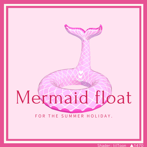 【3Dモデル / VRChat】マーメイド　浮き輪　人魚　 float ring