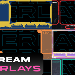 Stream OVERLAYS PACK Graphics - All In One File ストリームグラフィックス