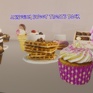 【VRChat想定】Low-Poly Sweet Treats packロー ポリ 砂漠 パック 缩略图 2