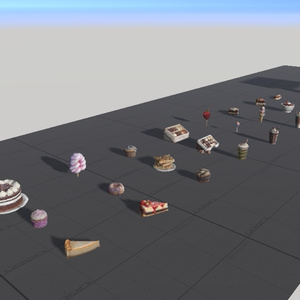 【VRChat想定】Low-Poly Sweet Treats packロー ポリ 砂漠 パック 缩略图 5