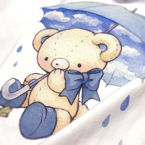 雨くまちゃんキッズTシャツ