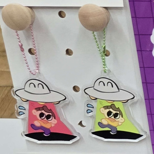 UFO_Yellow-Green Keychain