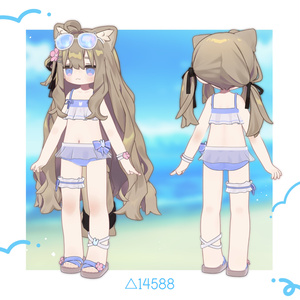 🏖️ うさみずぎ + Eye Textureセット🏖️ [HikaRyumii・Mamefriends] 缩略图 2