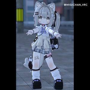 🐱しろねこJK制服 + Eye Texture セット [HikaRyumii・Mamefriends・Nemesis 対応] 缩略图 7