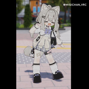 🐱しろねこJK制服 + Eye Texture セット [HikaRyumii・Mamefriends・Nemesis 対応] 缩略图 6