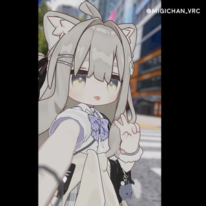 🐱しろねこJK制服 + Eye Texture セット [HikaRyumii・Mamefriends・Nemesis 対応] 缩略图 5