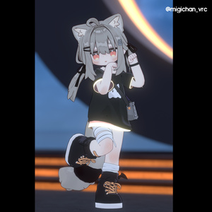 👻ばけねこゆるTシャツ [Mamefriends対応] 缩略图 5