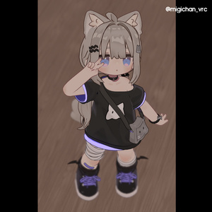 👻ばけねこゆるTシャツ [Mamefriends対応] 缩略图 6