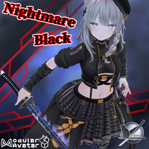 MA対応衣装「Nightmare Black」多数アバター対応衣装