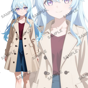 立ち絵素材9 コートの女の子