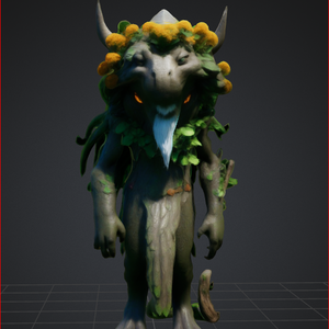 ファンタジーキャラクターフォレストガーディアン3DモデルVRCHAT VRC