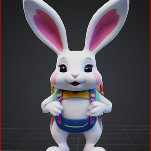 楽しいバニー  バックパックエクスプローラー  3DモデルVRCHAT