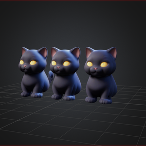 Chonky Cat Trio – かわいい3D猫アバター for VRChat