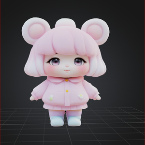 Mochi Girl - オリジナル3Dモデル | VRChat Avatar