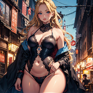 下着姿のお姉さん